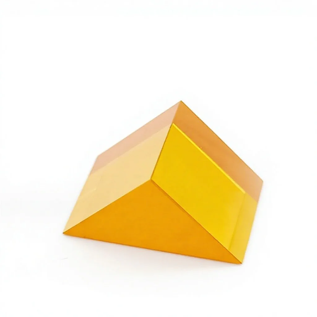 CVD Zinc Selenide (ZnSn) Right Angle Triangular Prism Optical Lens Customizable No Coating