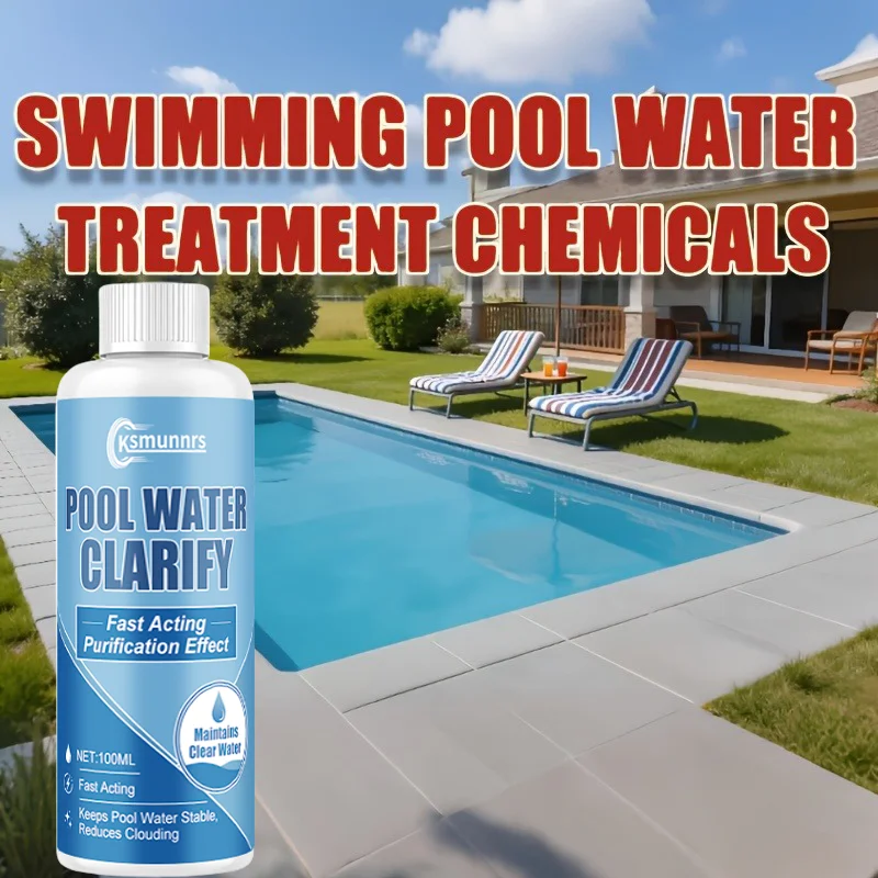 Pool Clarifier for All Types of Swimming Pools Hot Tubs Private Spas Cloudy Water Quality Improvement for Clearer Swim