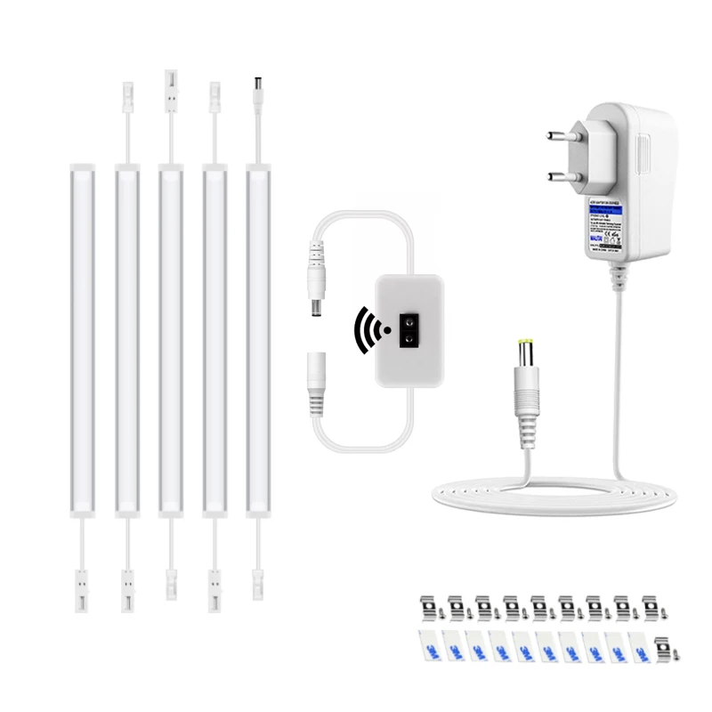 

DC12V LED Under Cabinet Light Hand Sweep Switch Under led lights Bedroom Wardrobe Lamp Kitchen Cupboard Closet Night Lighting