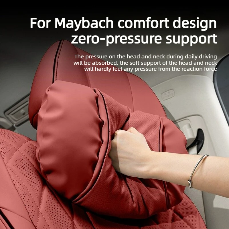 Breathable Mesh Car Neck Pillow - Ergonomic Headrest Cushion for Driving Comfort For BMW 7 Series F01 F02 F03 F04 G11 G12 G70