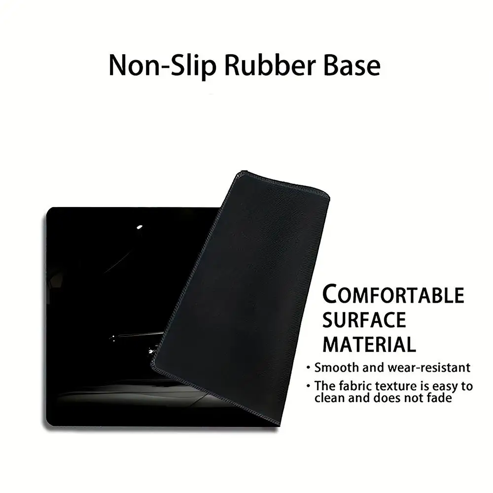 แผ่นรองเมาส์ธีมเครื่องบินรบ XXL แผ่นรองเมาส์สำหรับเล่นเกม มีขอบเย็บและฐานยางกันลื่น แผ่นรองโต๊ะคอมพิวเตอร์