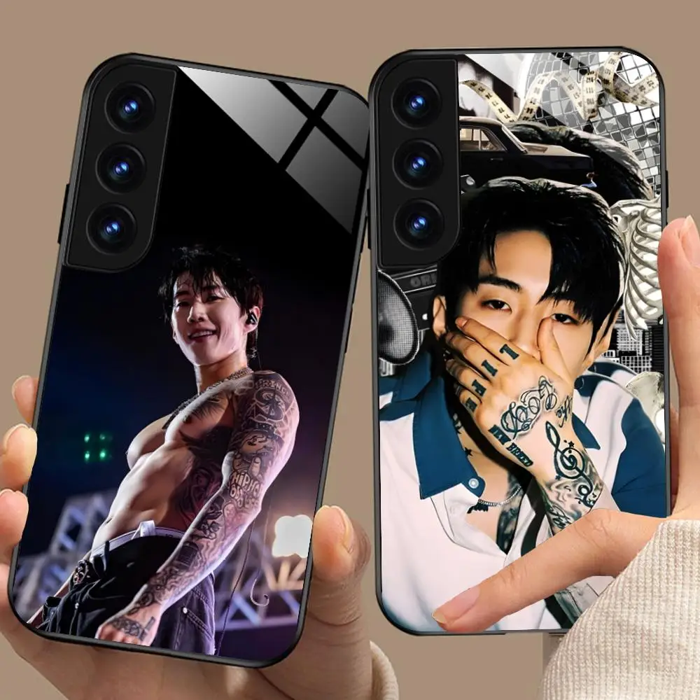 

Чехол для мобильного телефона KPOP Jay Park для Samsung Galaxy S25 S24 S23 S22 S21 S20 Note20 Plus FE Ultra Glass Cover Pretty Luxury