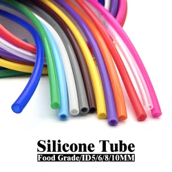 ID 5/6/8/10mm Food Grade Non-Toxic Safe&Colorful Silicone Tube Tubing Hose Pipe Ideal for Drink/Food/Labs/Craft Brewing Projects