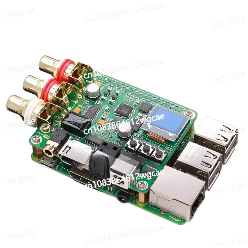 HIFI DAC Decoder Raspberry Pi Coaxial Fiber Optic I2S Digital Sound Card 384KHz 32Bit