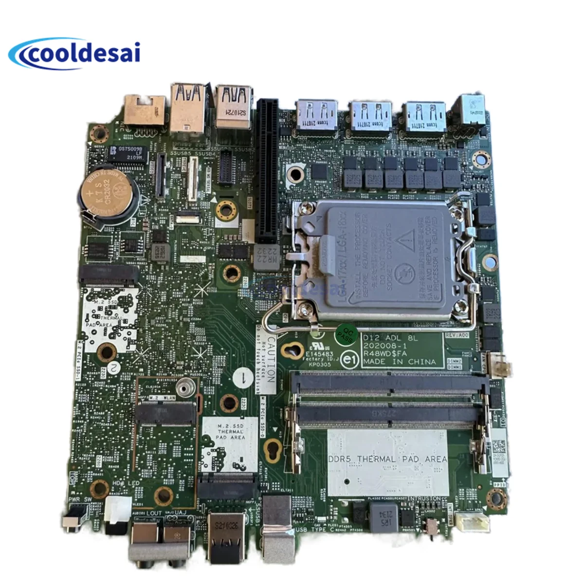 CN-0VC8RJ For Dell OptiPlex 7000 MFF Motherboard 202008-1 0VC8RJ VC8RJ Support 12th CPU Mainboard 100% Tested Fast Ship