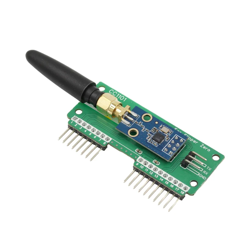 Flipper Zero用CC1101モジュール、SubGhz 433MHz WiFi（アンテナ付き）、ペット・イルカプログラム対応、オープンソース、多機能開発ボード