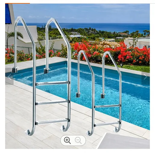4 Steps Anchor Type 316 Stainless Steel Special Need Wide of Model Swimming Pool Ladder for Water Parks