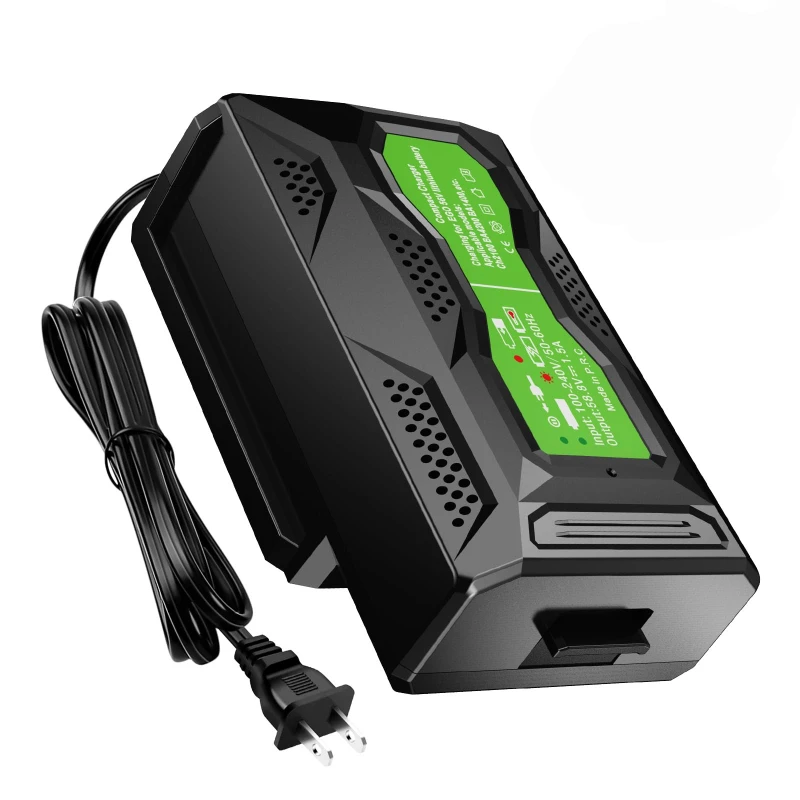 

Portable Mini Charger Compatible with For EGO 56V Battery CH3200 CH5500 CH2800D CH2100 Replace for EGO 56V Charger with US Plug
