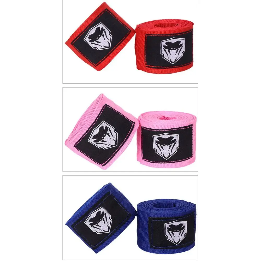 Sports Safety Cotton Boxing Wraps Black Red White Breathable Soft Wristbands Wraps Bandage Boxing