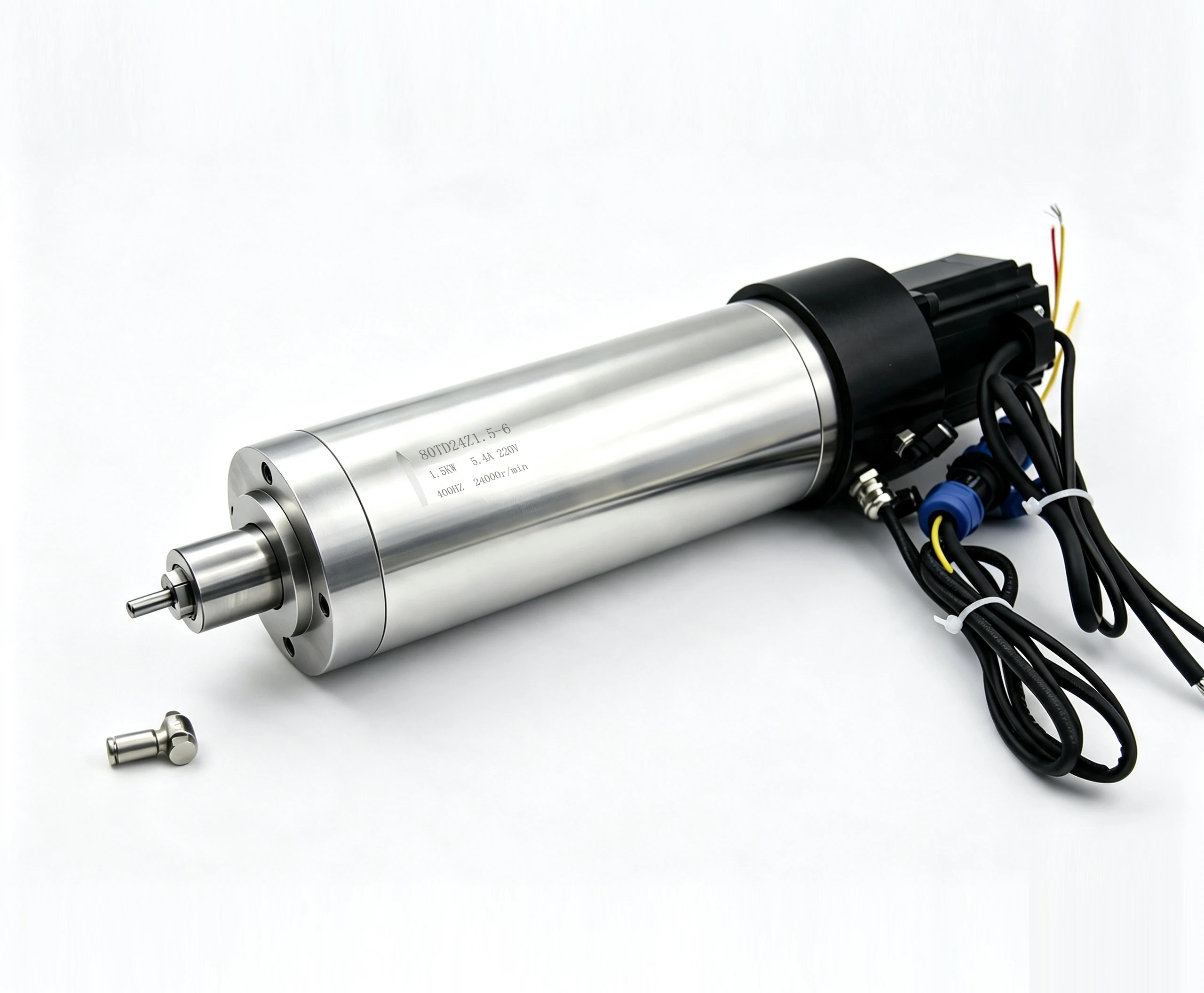 80TD 1.5KW 24000RPM ATC Electric Spindle High Speed Precision CNC Spindle Motor Milling Drilling Engraving Machine 220V Bearing