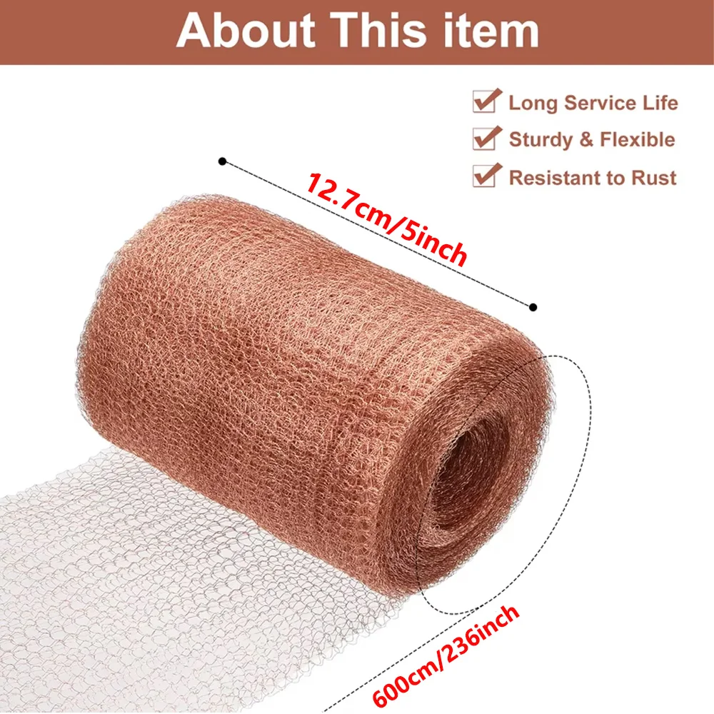 NONE Copper Mesh Snail Fence Barrier 3