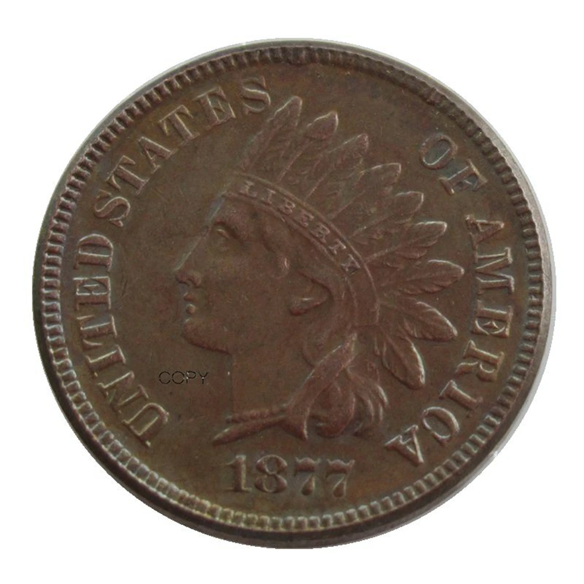 US 1859 - 1880 diferentes opciones de fecha moneda de copia de cobre indio Cent