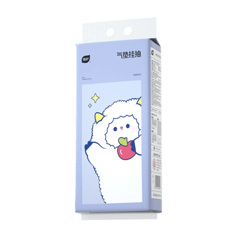 

1280 Sheets Large Size Hanging Napkin Paper Soft Texture Native Wood Pulp Wood Pulp Toilet Paper Oversized Facial Tissues