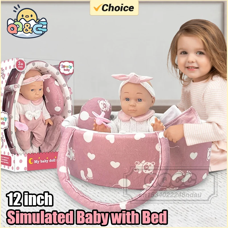 

Имитация детской ролевой куклы, 12 дюймов, виниловая милая кукла для мальчиков, игрушка для детей, набор интерактивных аксессуаров, игрушки для кукол, подарки