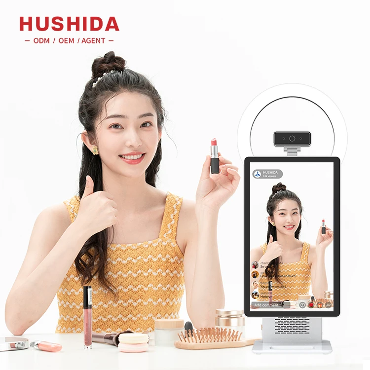 Factory Customized Smart Live 15.6 Inch HD Broadcasting Machine IPS Screen Facebook Live Broadcast Desktop Streaming Equipment