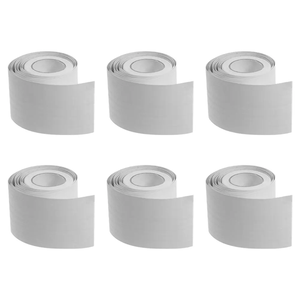 

6 Rolls 5M Self-Adhesive Pvc Skirting Board Trim Flexible Wall Base Molding Sticker For Background Wall Floor Corner Strip Home