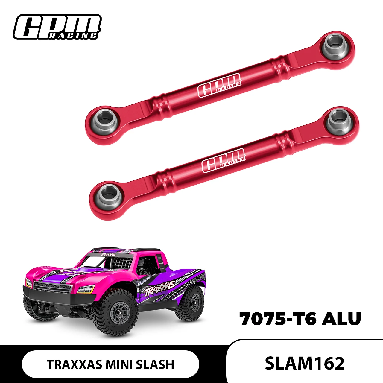 GPM 7075-T6 ALLOY FRONT STEERING TOE LINKS 51MM For TRAXXAS MINI SLASH 4X4-108164-1