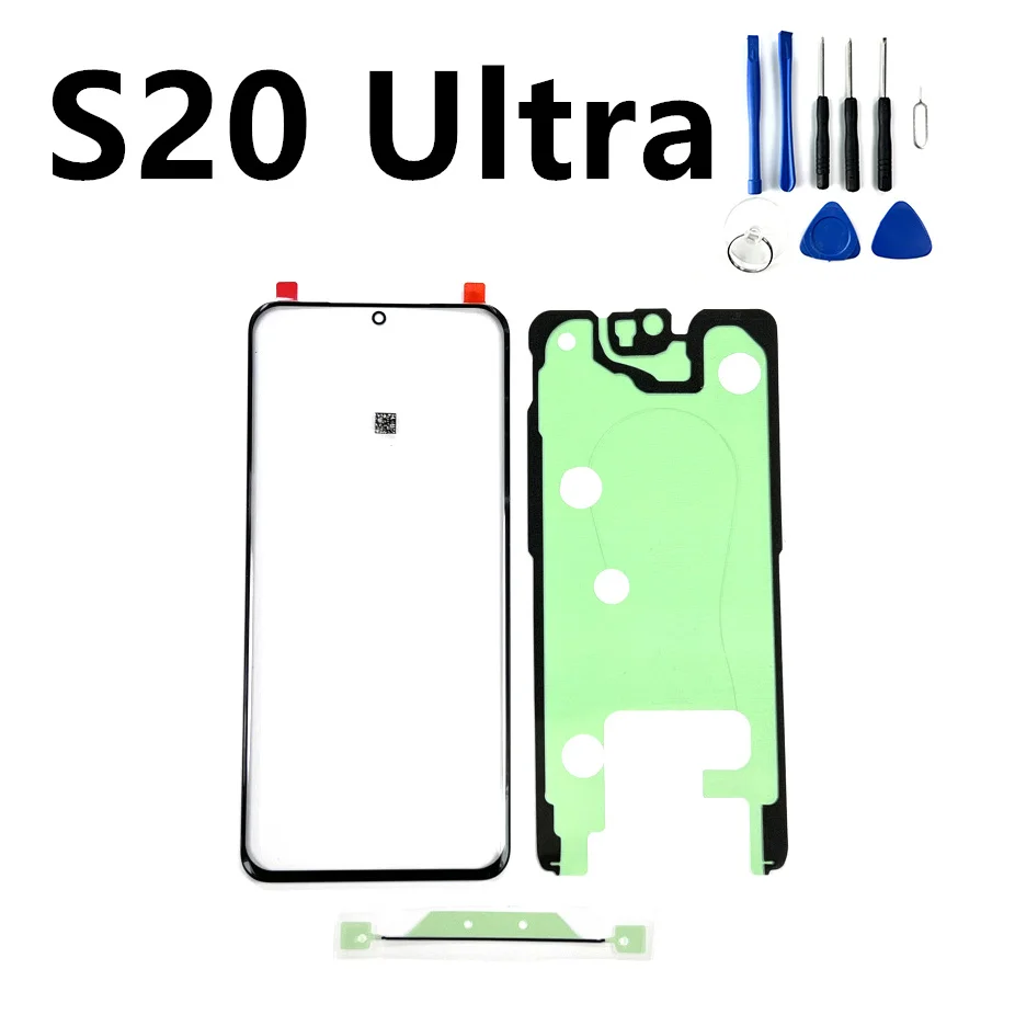 For Samsung Galaxy S20 S10 Plus Ultra Lite S10e S20fe 5G S20+ S10+ Front Outer Touch Panel Screen Glass Lens Replacement Parts