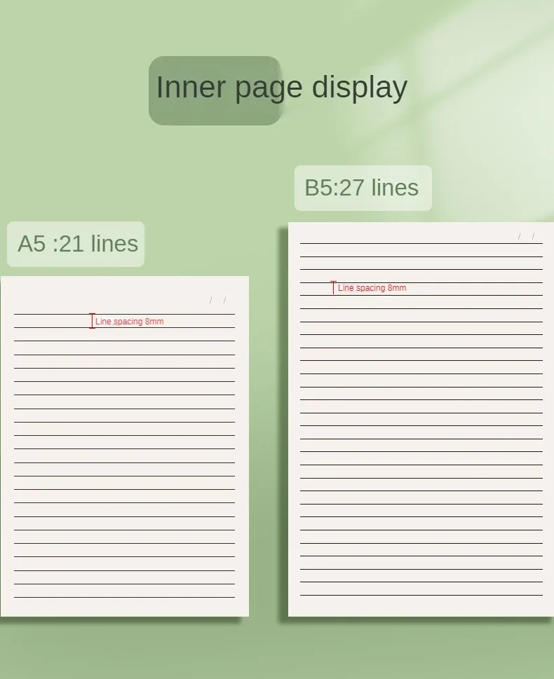 5 stücke Mori Stil Notebook A5 Einfache Ins Notizblock Verdickt B5 Retro Student Postgraduierten Aufnahme Prüfung Weiche Kopie Buch – Detail 12