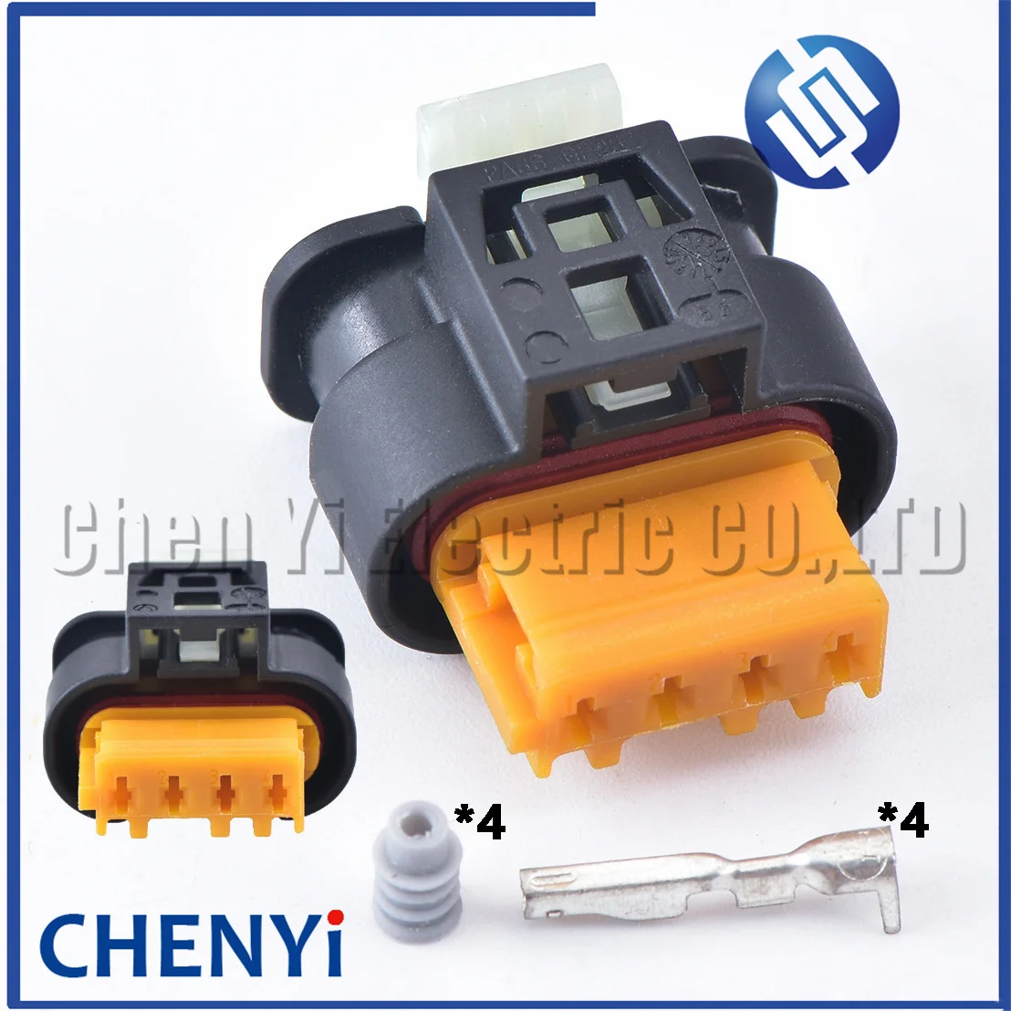 1 set 4 Pin female air flow sensor meter plug mass air folow sensor waterproof connector 805-122 9366362-03 for X3 X5 g01 g05