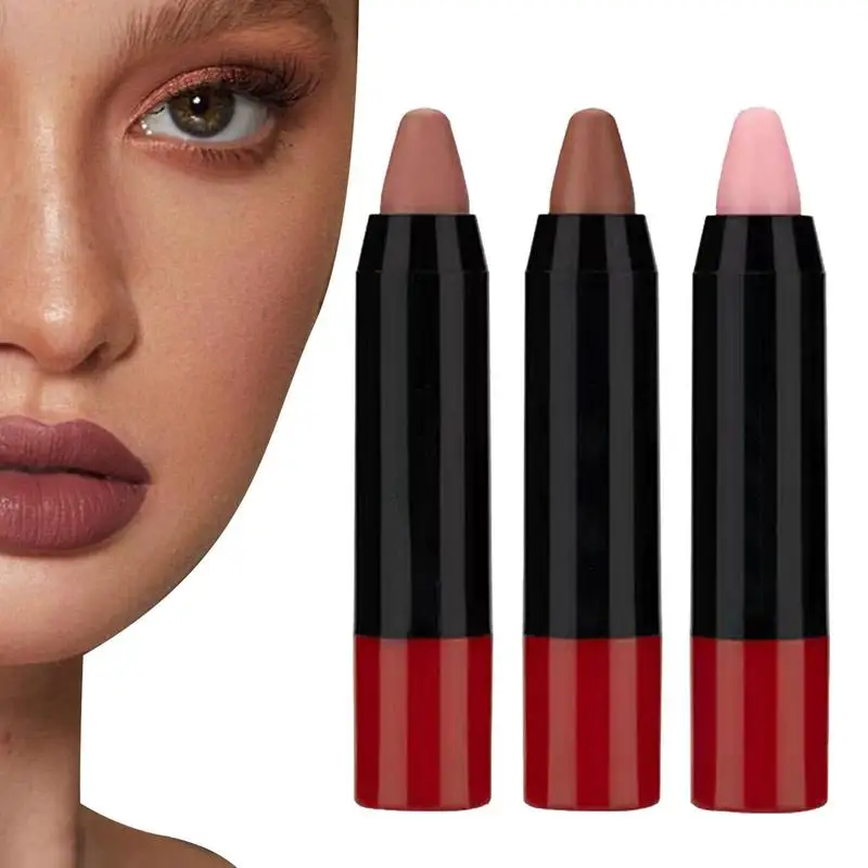 Conjunto de batons foscos de veludo, de longa duração, vermelho escuro, à prova d'água, sexy, vermelho, nude, maquiagem natural, conjuntos de cosméticos de beleza