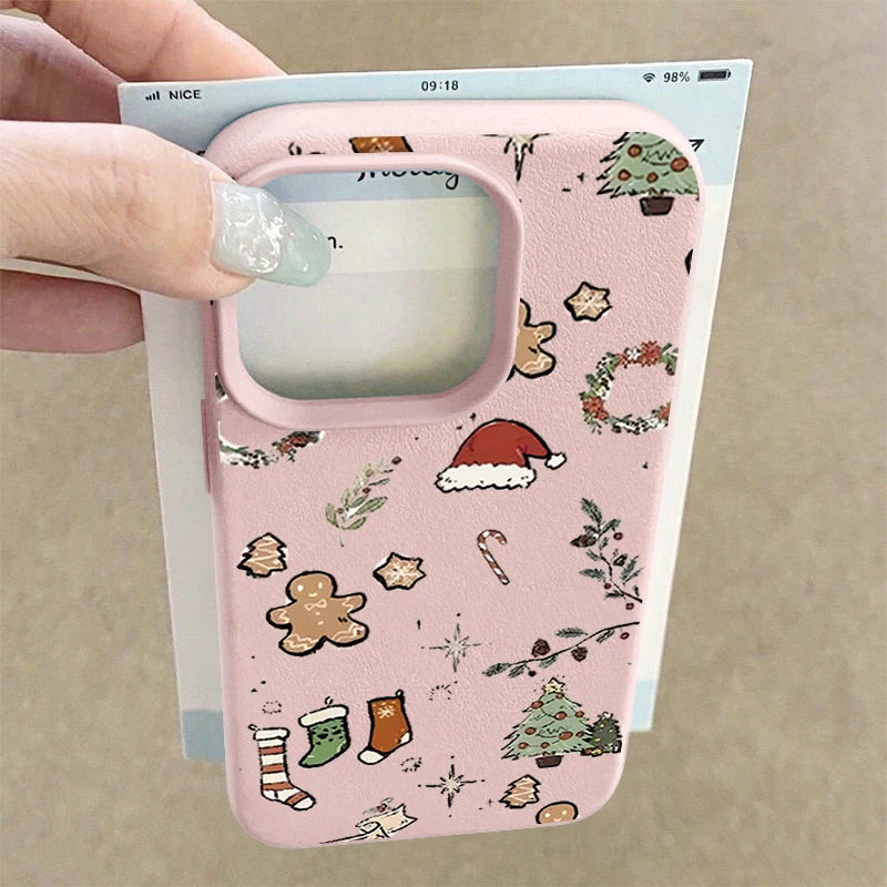 الرجعية الكرتون عيد الميلاد نمط القضية آيفون 17 برو ماكس بولي TPU سيليكون لينة غطاء آيفون 16 برو ماكس 15 14 13 12 11 16e الهواء #2