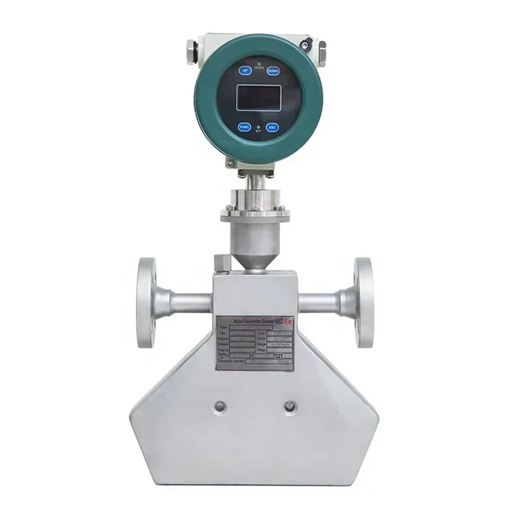 DN6 0.2% RS485 Ultra-low Temperature Medium Flowmeter 4-20mA Slurry Water Coriolis Mass Flow Meter