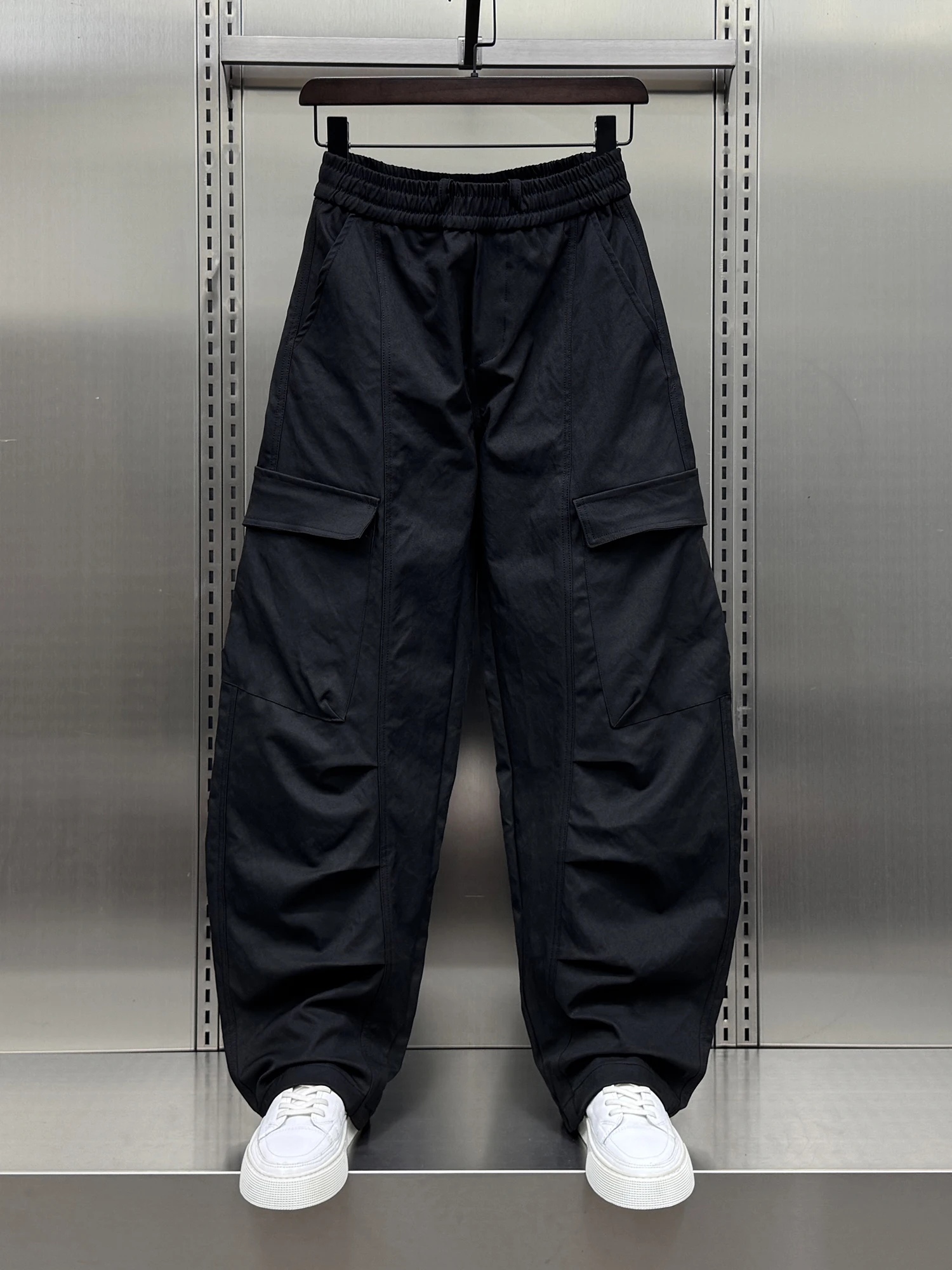 

Мужские уличные рабочие брюки American Sle, осенние новые модные брендовые повседневные брюки с широкими штанинами, крутые и хаоми