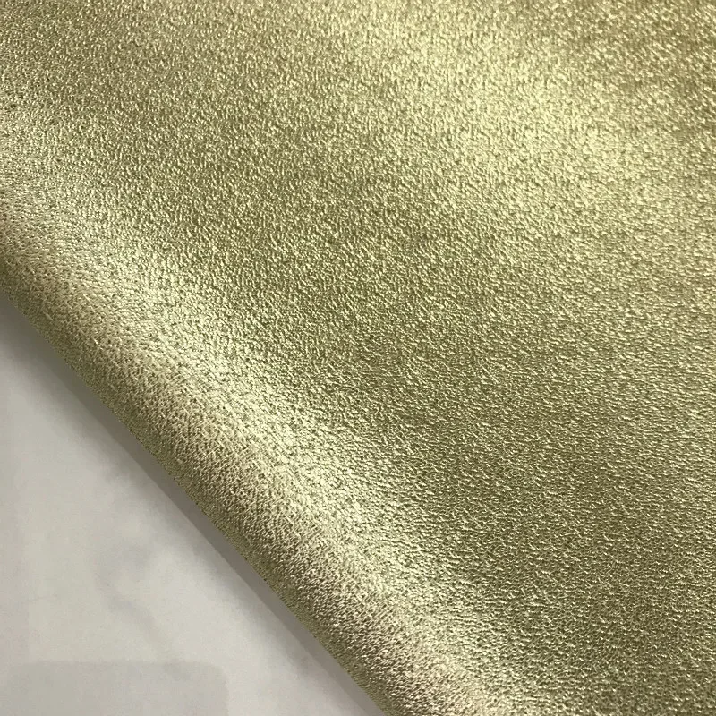 Metal Yarn Gold Paint Embossed Brocade Jacquard Garments Fabric Sewing Material Dress 145cm Sold By Meter