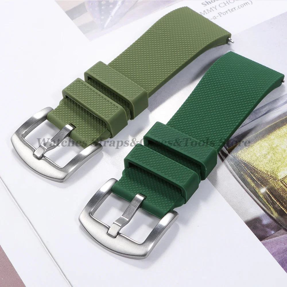 Мягкий силиконовый ремешок для часов, водонепроницаемый ремешок 20 мм 22 мм для Seiko for Rolex for Water Ghost, мужской спортивный резиновый браслет, аксессуары для часов