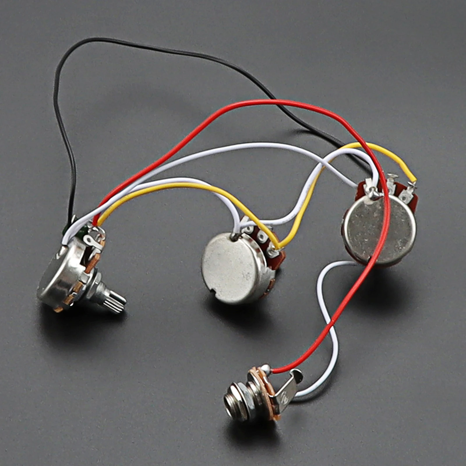 

1Set Durable Guitar Wiring Harness Potentiometer Easy Use Metal Guitar Parts Replacement Potentiometer Harness