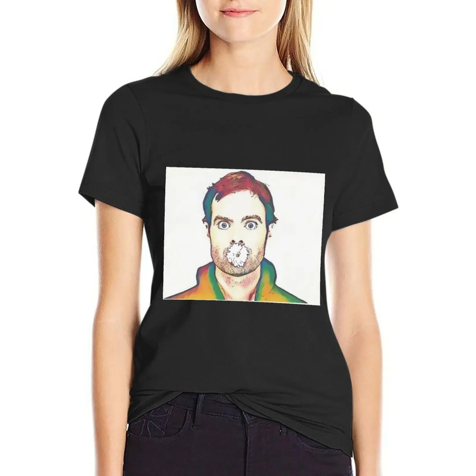 

Bill Hader T-Shirt summer tops sports fans plus sizes tees Women tops