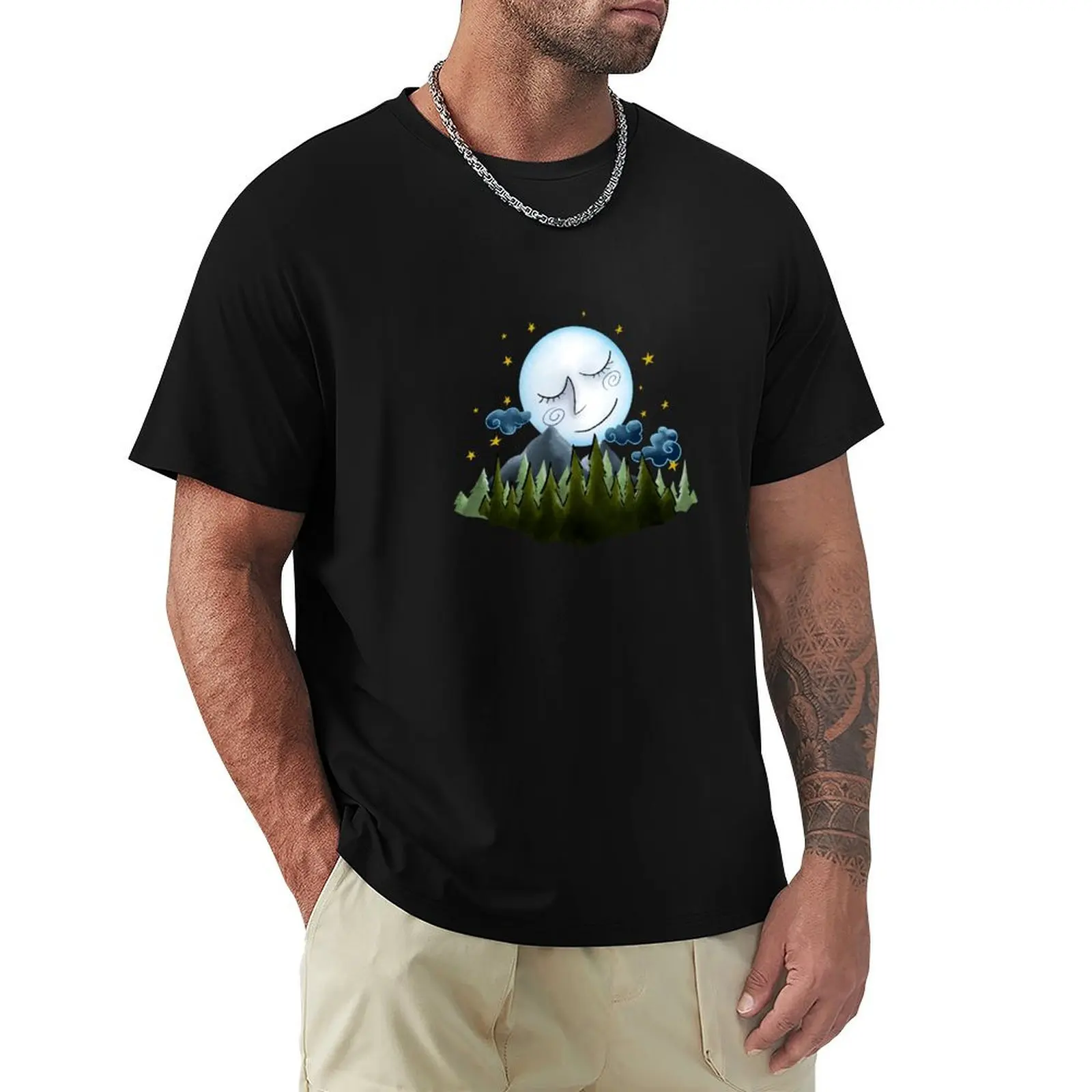 

La Luna T-Shirt quick drying cute clothes plus size men clothing