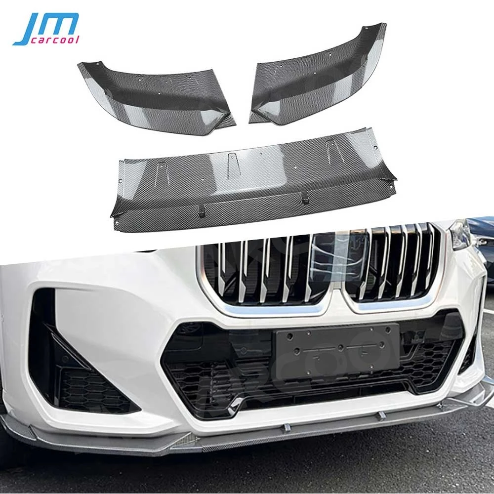 

for BMW X1 U11 M Sport 2023+ ABS Front Bumper Lip Chin Spoiler Gloss Black Front Bumper Extension Body kits Car Accessories