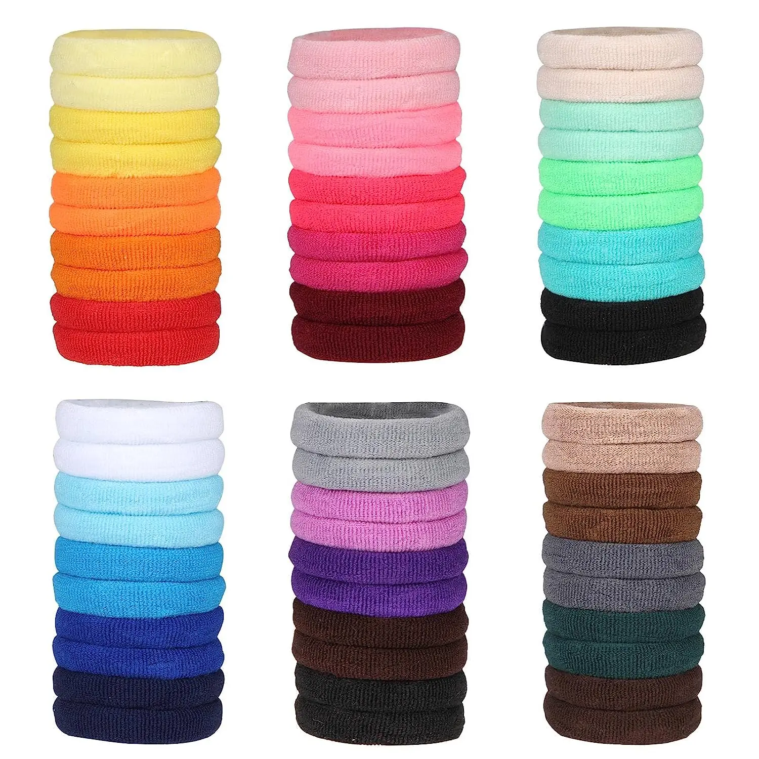 300Pcs Colorful Nylon Elastic Hair Band for Girls Ponytail Holder Ties Scrunchie Children Rubber Band Kids Hair Accessories