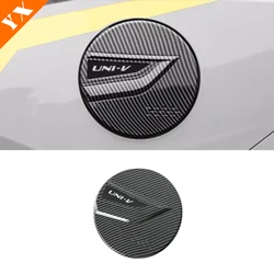 For Changan UNIV UNI-V Accessories 2023-2025 Carbon Trim Car Refueling Decor Cover Fuel Tank Cap Garnish Frame 1pcs