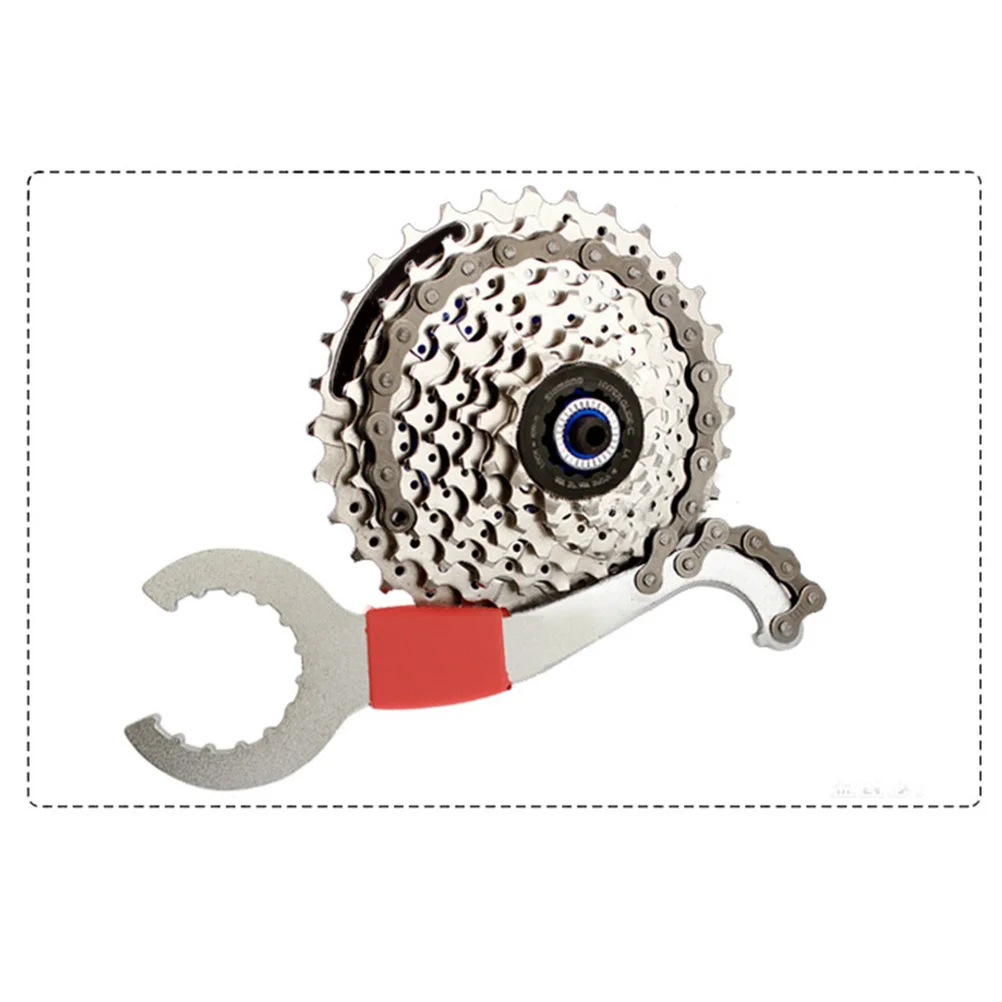 

3 In 1 Bottom Bracket Tool Set Metal Chain Removal Bracket Remover Crank Puller Freewheel Remover Bike Repair Kit For