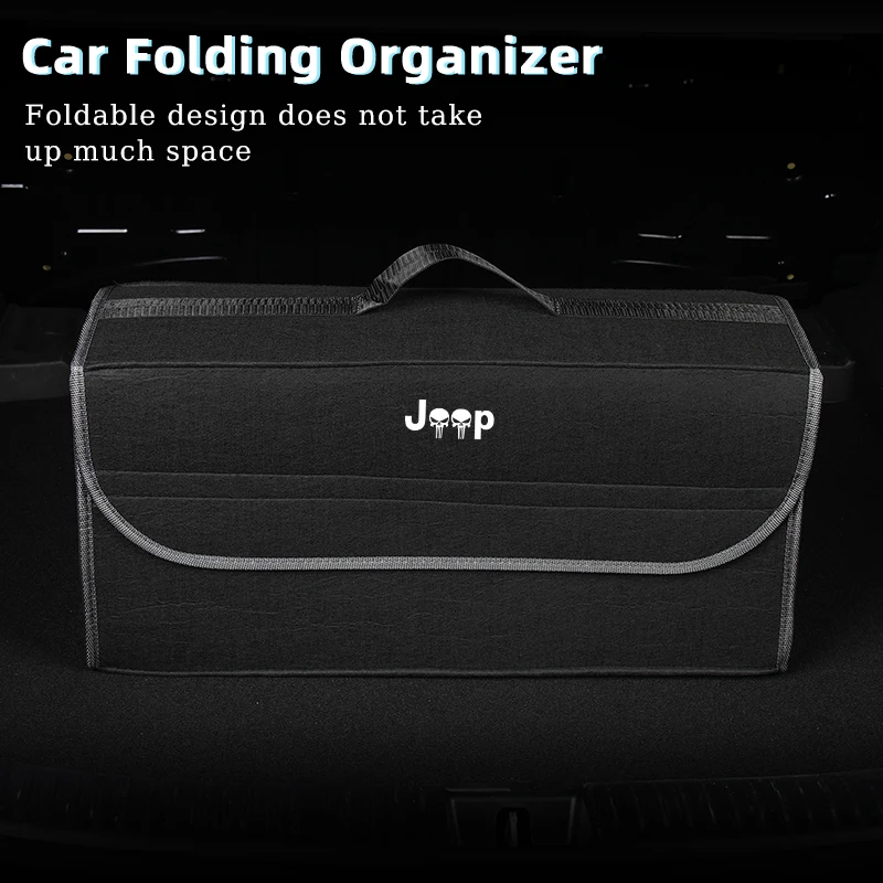 Car Trunk Storage Box Organizer Foldable Stowing Tidying Container Bag For Jeep Renegade Compass Grand Cherokee Wrangler JK Patr