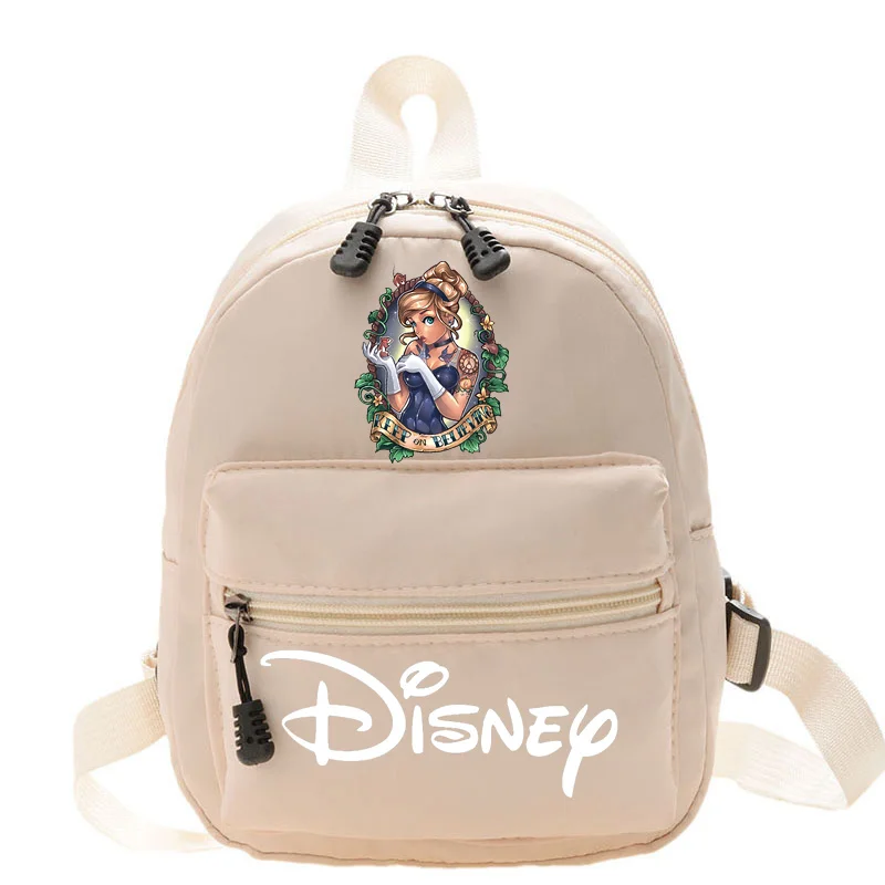 Disney Jasmine Princess Women\'s Cute Backpack 2024 New Cute Teen Girls College Style  Backpacks Convenient Shopping Fashion Bag