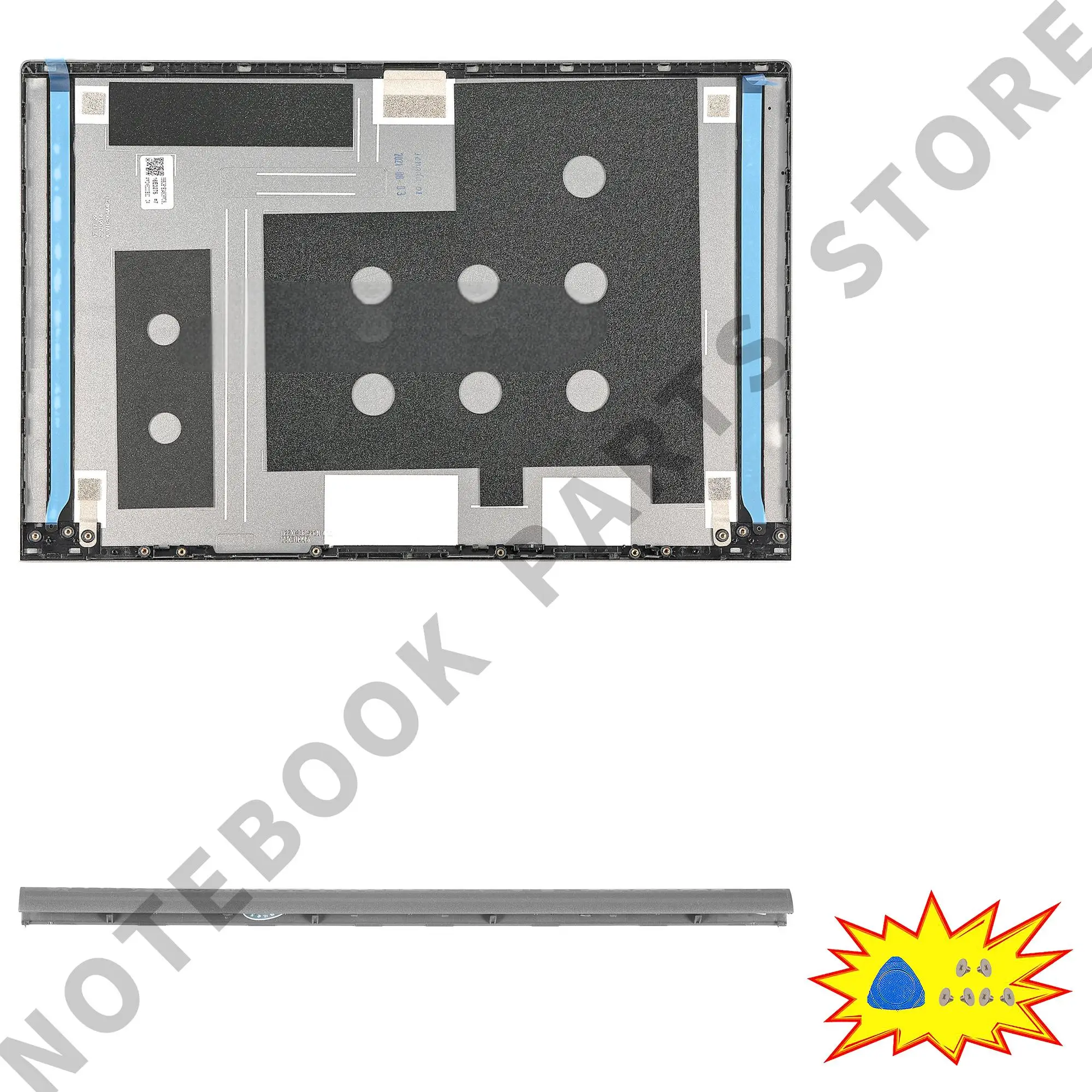 Imagem -06 - Portátil para Thinkbook 15 g2 Are Thinkbook 15 g2 Itl 15 g3 Acl Tampa Superior Moldura Dobradiças Lcd Substituição 156 Peças do