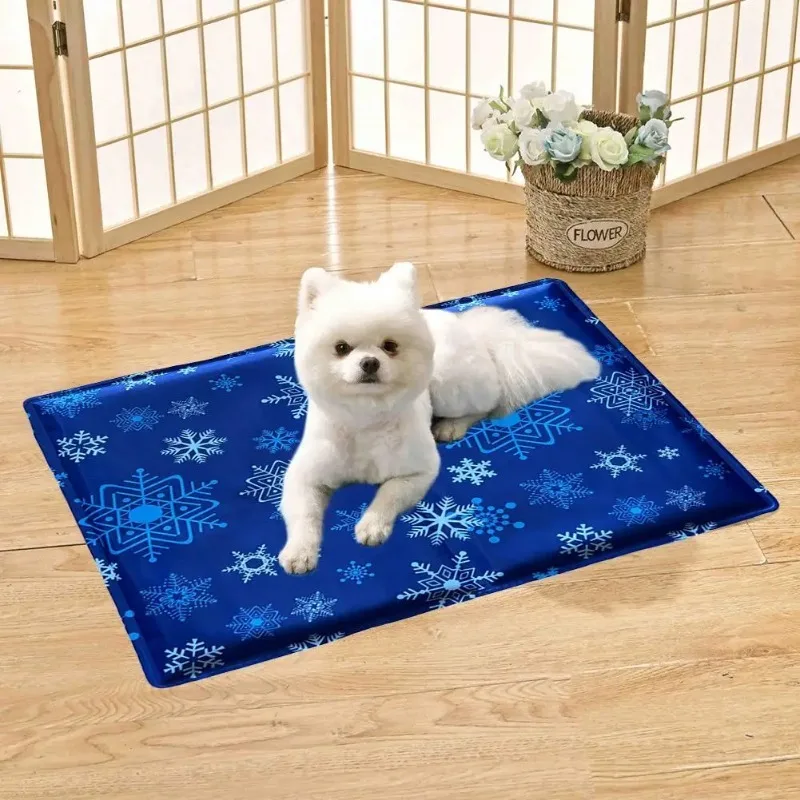 Pet Dog Cooling Mat Ice Pad Teddy Mattress Pet Cool Pet Ice Cool M Cooling Pad Keep S Mat Dog Cat Pet Summer L Gel Mat Bed M4N9