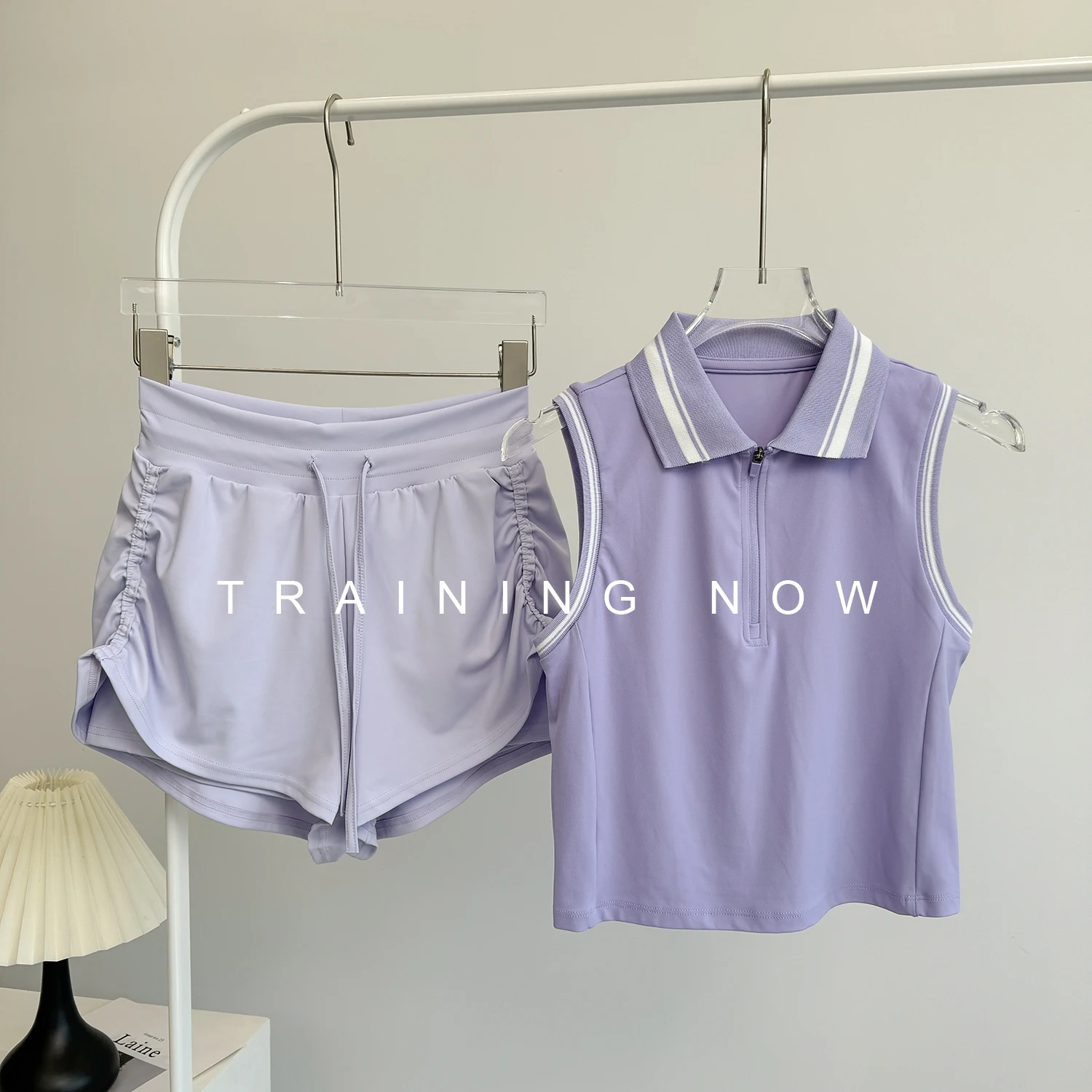 

High-end sports vest for women with chest pad summer running training tennis suit badminton fitness yoga suit