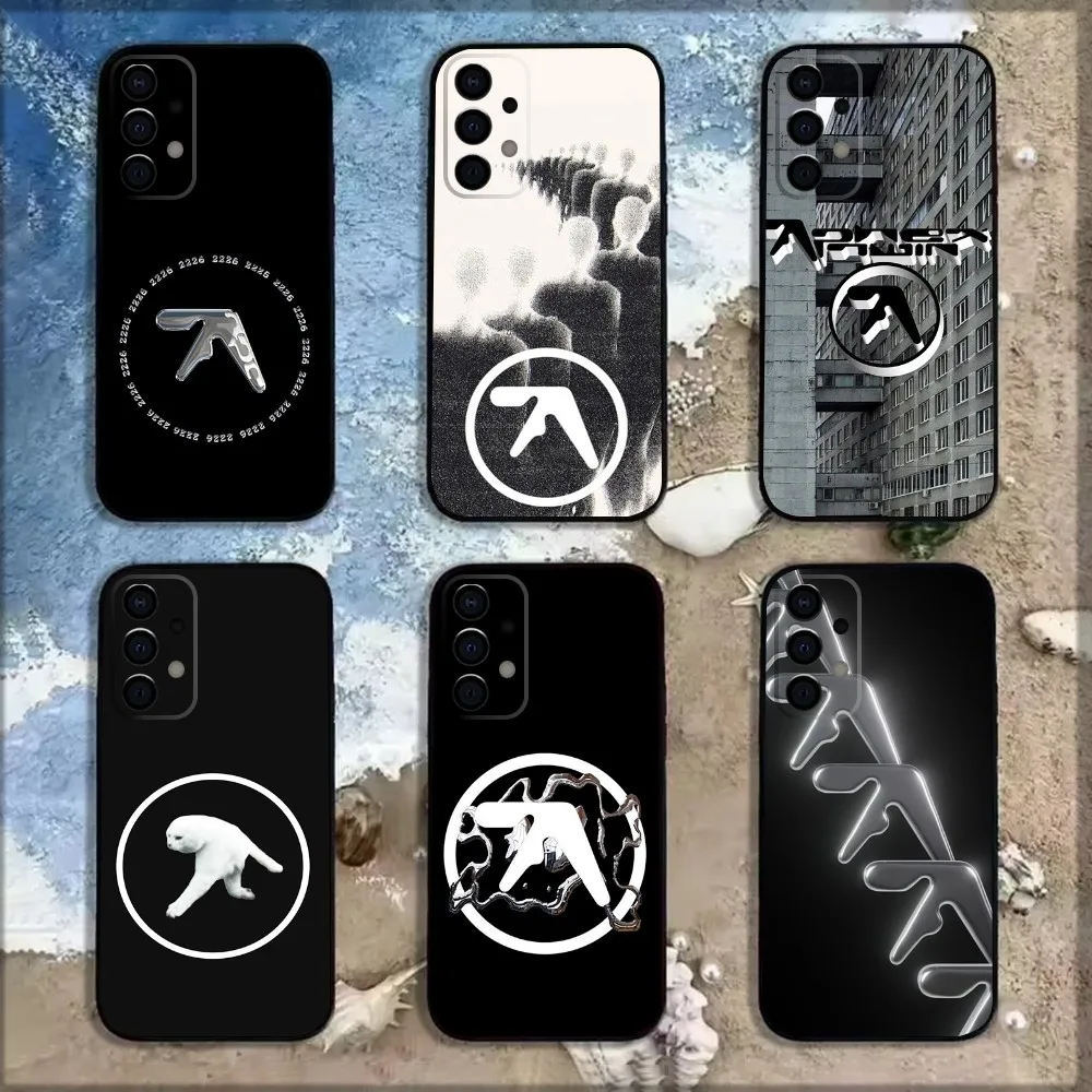 Aphex T-Twin Symbol Logo Phone Case For Samsung Galaxy A13,A21s,A22,A31,A32,A52,A53,A71,A80,A91 Soft Black Shell