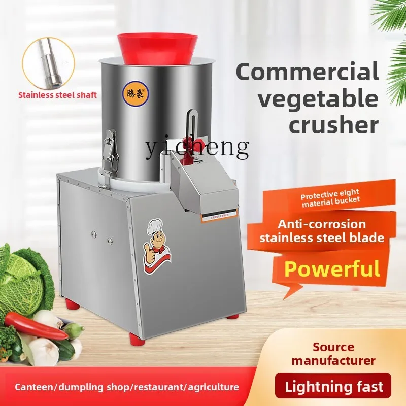

TQH Commercial Vegetable Crusher Electric Vegetable Cutting Machine Health Canteen Ginger Ground Vegetable Cutting