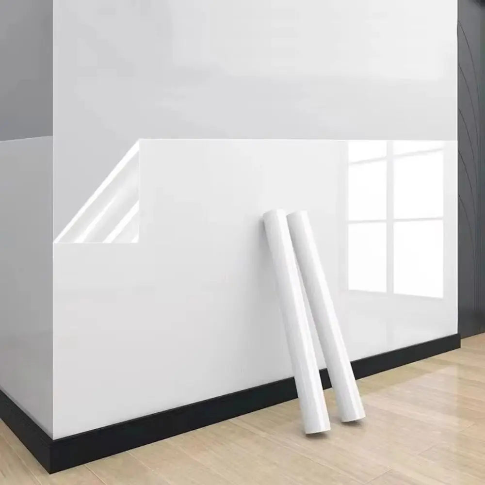 40/45/60cm Electrostatic Latex Paint Wall Protection Film Oil-proof Transparent Wall Sticker White Wall Anti-kick Anti-dirty