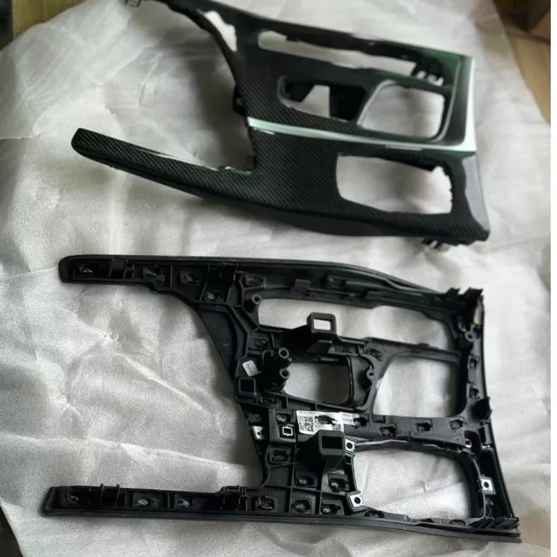 BMW5 시리즈 G30 G38 2018-2023 530i 530Li 540i M550i 실내 몰딩용 센터 콘솔 리얼 카본 파이버 교체품