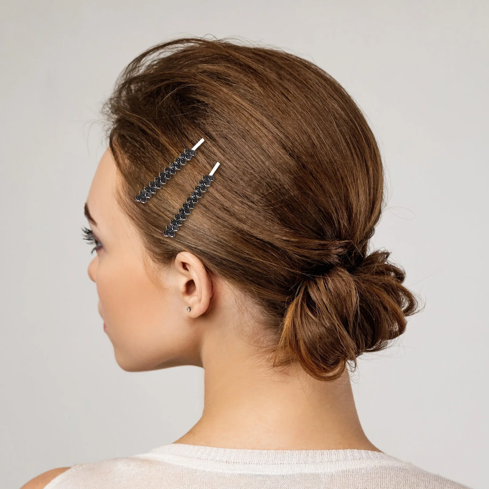 

1Set Crystal Rhinestone Hairpins Metal Bobby Hair Clip for Weddings Parties Dances Engagements Anniversaries Bobby Hairpins