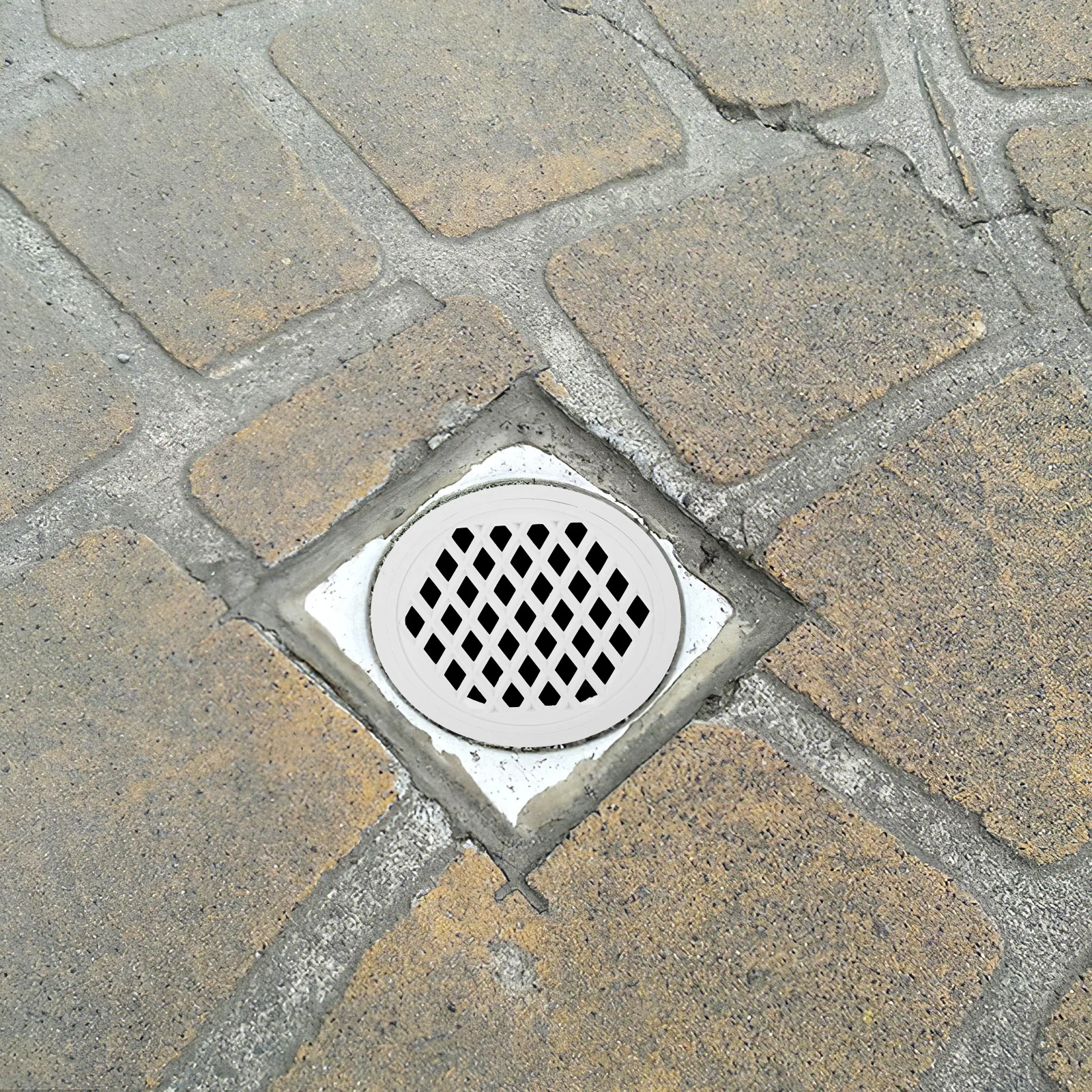 6 szt. Plastikowe okrągłe zaślepki do odpływów podłogowych do łazienki, na balkon, na zewnątrz, filtr do rur kanalizacyjnych, osłony na kratki odpływowe, na zewnątrz