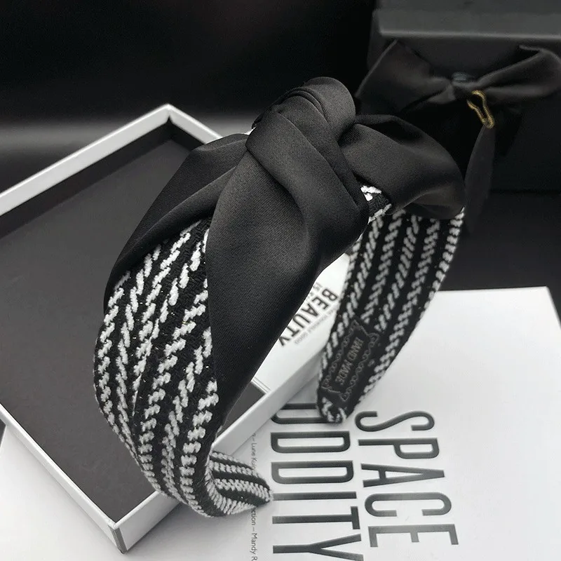 

Новые тканевые широкие повязки на голову для женщин и девочек, винтажные мягкие ободки для волос, аксессуары для причесок