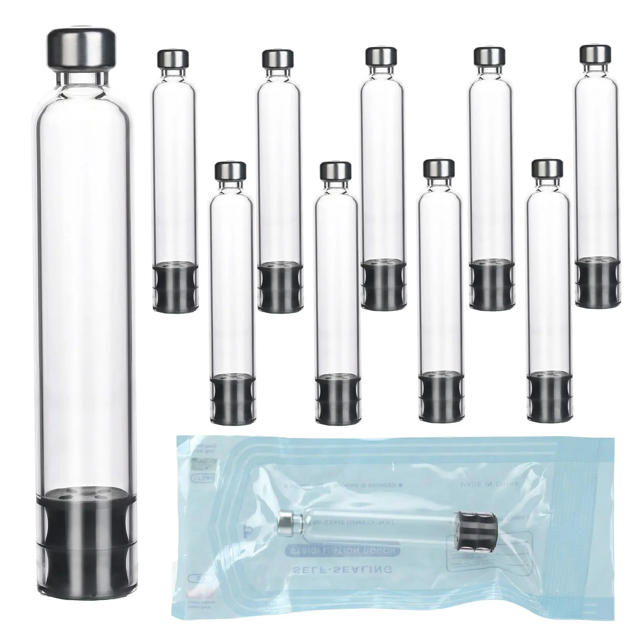 20PCS Sterile 3ml Empty Insulin Cartridges Compatible With Lilly Pen ,V1-V2 Injection Pen,Magic Pen